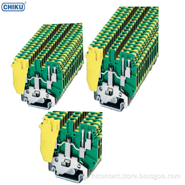 RUDK 4-PE Din Rail Terminal Block